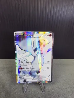 Reshiram 113/114 Pokemon TCG 2011 Black & White Ultra Rare Full Art CHASE NM/LP - Image 1
