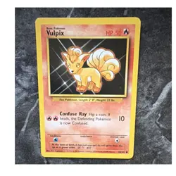 Pokemon Vulpix 68/102 Base Set Basic 50 HP Common Regular WOTC 1999 - Image 1