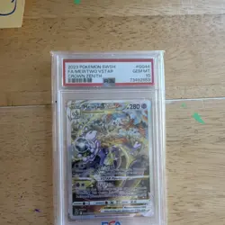 Pokemon TCG Mewtwo VSTAR GG44 Crown Zenith PSA 10 Holo Ultra Rare - Image 1