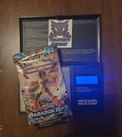 Heavy Pokemon Paradox Rift (22.23gs!) Booster Pack Factory Sealed - Image 1