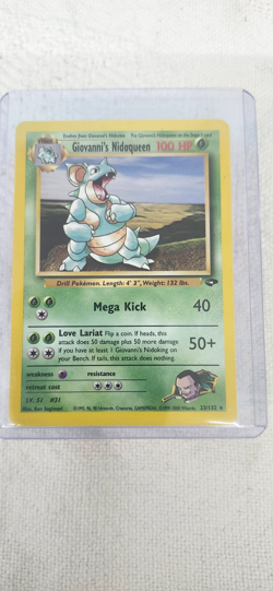 GIOVANNI'S NIDOQUEEN 23/132 RARE GYM CHALLENGE POKEMON UNLIMITED LP - Image 1