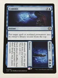 MTG Commander: The Lost Caverns of Ixalan Commit/Memory 0147 NM Rare - Image 1
