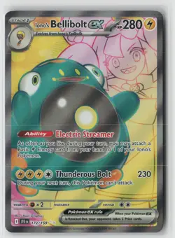 Iono's Bellibolt ex 172/159 Ultra Rare Journey Together Pokemon Holo Near Mint - Image 1
