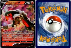 Houndoom V 021/189 Holo Rare V Darkness Ablaze Pokemon NM - Image 3