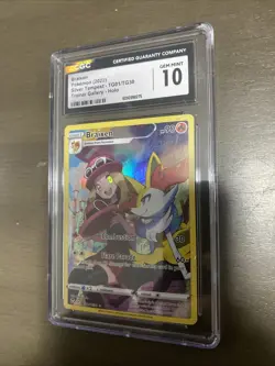 Braixen 2022 Pokemon Silver Tempest Holo TG01/TG30 CGC 10 GEM MINT - Image 1
