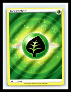 💥 Grass Energy (Texture Full Art) 152/159 Crown Zenith Holo - Pokemon TCG 2023 - Image 1