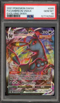 Pokemon Umbreon VMAX Evolving Skies Full Art #095 PSA 10 Gem Mint - Image 1