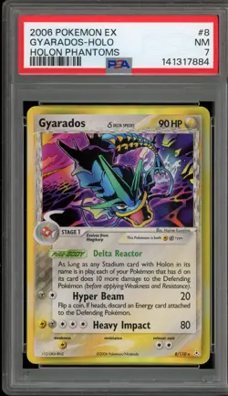 Pokemon Gyarados EX Holon Phantoms Holo Rare #8 PSA 7 - Image 1