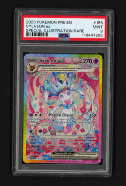 Sylveon ex 156/131 Prismatic Evolutions Special Illustration Rare PSA 9 Pokemon - Image 1