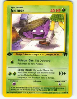 Grimer - 1st Edition - 57/82 Team Rocket - WOTC - Pokemon TCG - 2000 - Image 1