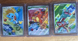 Pokemon First Partner Illustration Collection Series 1 Kanto Gen 1 Starters Set - Image 1