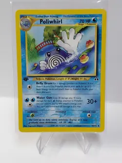 Pokemon TCG Poliwhirl 44/75 Neo Discovery 1st Edition - Image 1