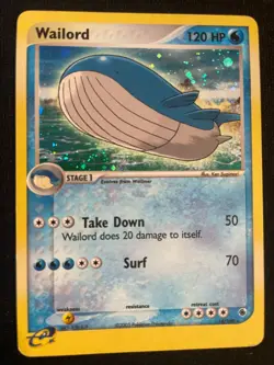 Wailord 14/109 | 2003 Pokemon EX Ruby & Sapphire Holo | LP/MP - Image 1