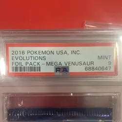 Pokemon Evolutions Foil Booster Pack Mega Venusaur PSA 9 2016 - Image 2