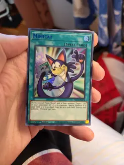 Yugioh Mimicat DLCS-EN078 1st Ultra Rare (Blue) - Image 1