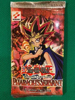 YuGiOh! Pharaoh's Servant 1st Edition Booster Pack Sealed - New - English - Image 1