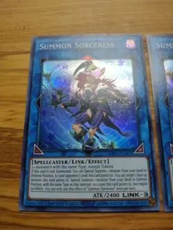 x3 Yugioh Summon Sorceress Super Rare SOFU-ENSE2 Slight Play (rev pictures) - Image 4