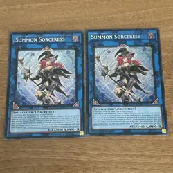 Yugioh TCG Summon Sorceress BLMM-EN157 1st Edition Secret Rare LOT OF 2 - Image 1