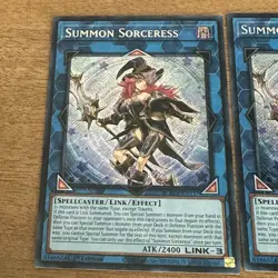 Yugioh TCG Summon Sorceress BLMM-EN157 1st Edition Secret Rare LOT OF 2 - Image 2
