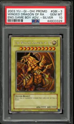 The Winged Dragon Of Ra GBI-003 English Secret Rare Promo Yugioh PSA 10 *329 - Image 1