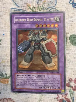 Yu-Gi-Oh! Elemental Hero Rampart Blaster EEN-EN033 Ultra Rare 1st Edition EN - Image 1
