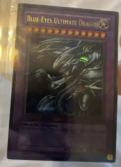 Blue-Eyes Ultimate Dragon Limited Edition 1996 Variant NM , Ready To Grade, Rare - Image 4