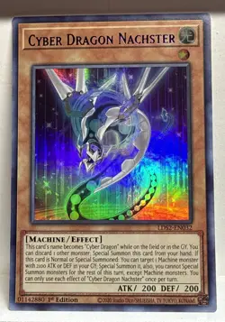 Cyber Dragon Nachster (Purple) - LDS2-EN032 - Ultra Rare - 1st Edition - Yugioh - Image 1