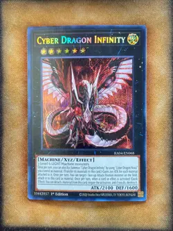 Yugioh Cyber Dragon Infinity RA04-EN068 Secret Rare 1st Ed NM - Image 1