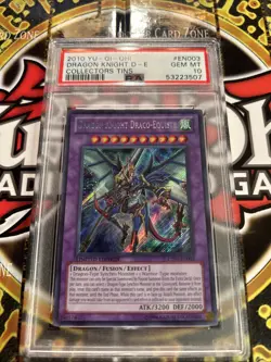 YuGiOh DRAGON KNIGHT DRACO-EQUISTE #CT07-EN003🔥PSA 10🔥LIMITED-2010 SECRET RARE - Image 2