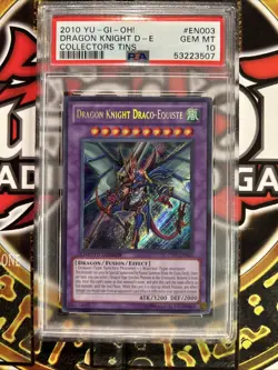 YuGiOh DRAGON KNIGHT DRACO-EQUISTE #CT07-EN003🔥PSA 10🔥LIMITED-2010 SECRET RARE - Image 3