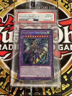 YuGiOh DRAGON KNIGHT DRACO-EQUISTE #CT07-EN003🔥PSA 10🔥LIMITED-2010 SECRET RARE - Image 4