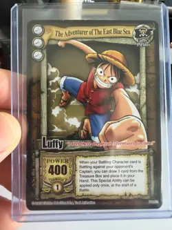 One Piece CCG The Quest Begins Adventurer Of The East Blue Sea Luffy Promo PR002 - Image 1