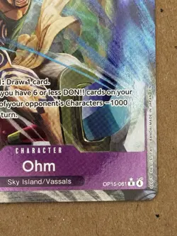 Ohm OP15-061 Rare ALT ART English One Piece Card Adventure On Kami’s Island - Image 5
