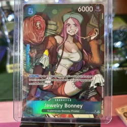 Namco Jewelry Bonney Super Rare Foil OP07-026 One Piece 500 Years 6000 Power - Image 1