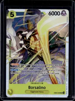 2026 One Piece Adventure on Kami's Island Borsalino Super Rare #EB04-058 - Image 1