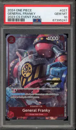 One Piece CCG General Franky 2023 CS Event Pk. P-027 PSA 10 Gem Mint - Image 1