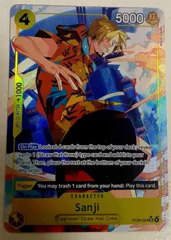 🔥 ONE PIECE TCG ST29 HOLO PROMO ALT ART BUNDLE – SANJI SR! Jinbe & Franky 🔥 - Image 2