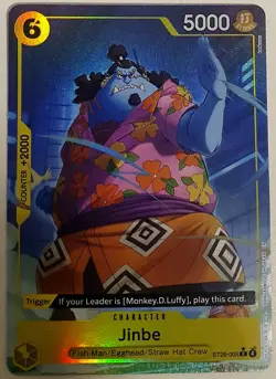 🔥 ONE PIECE TCG ST29 HOLO PROMO ALT ART BUNDLE – SANJI SR! Jinbe & Franky 🔥 - Image 4