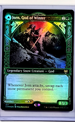2021 MTG Magic the Gathering Kaldheim Showcase Foil #317 Jorn God of Winter LP - Image 1