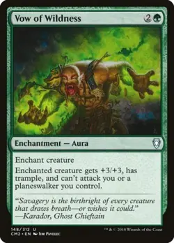 Vow of Wildness - Medium Play MTG Commander Anthology Volume II - Image 1