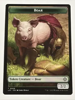 MTG Commander: The Lost Caverns of Ixalan Boar/Merfolk Token 0009/0003 NM - Image 1