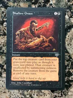 MTG Shallow Grave x1 Mirage NM, Magic the Gathering - Image 1