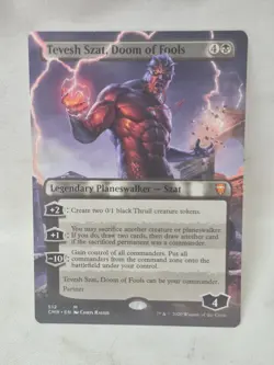 MTG English Tevesh Szat, Doom of Fools (Borderless) NM Normal Commander Legends - Image 1