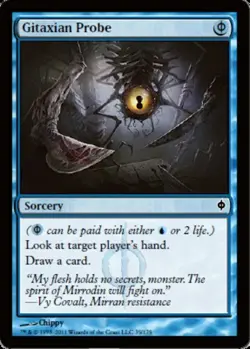 Moderate Play, English MTG Regular Gitaxian Probe New Phyrexia Magic the Gatheri - Image 1