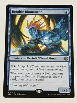 MTG Commander: The Lost Caverns of Ixalan Benthic Biomancer 0145 NM Rare - Image 1