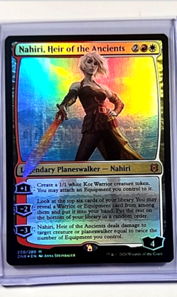 MTG Magic the Gathering ZNR Zendikar Rising Foil 230 Nahiri Heir of the Ancients - Image 1