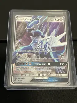 2018 Pokemon - Sun & Moon: Forbidden Light Dialga GX #82/131 Holo - Image 3
