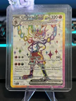 Pokemon Cinderace ex 157/142 Stellar Crown Ultra Rare Full Art Holo NM - Image 1