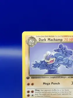 Dark Machamp 27/82 1st Edition Non Holo Rare Team Rocket Pokemon Card WOTC NM - Image 4