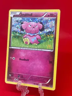 Pokemon TCG Snubbull 8/12 McDonald's Promo Holo Rare 2014 English LP - Image 3